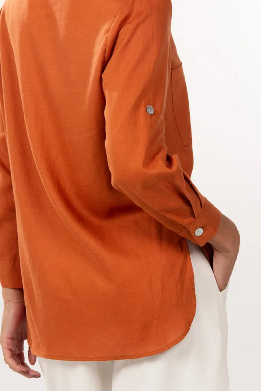 Camisa Cambraia Terracota